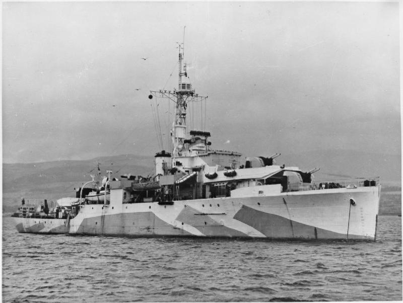 HMS Amethyst a Flower Class Corvette used by Britain and Canada in the Battle of the Atlantic