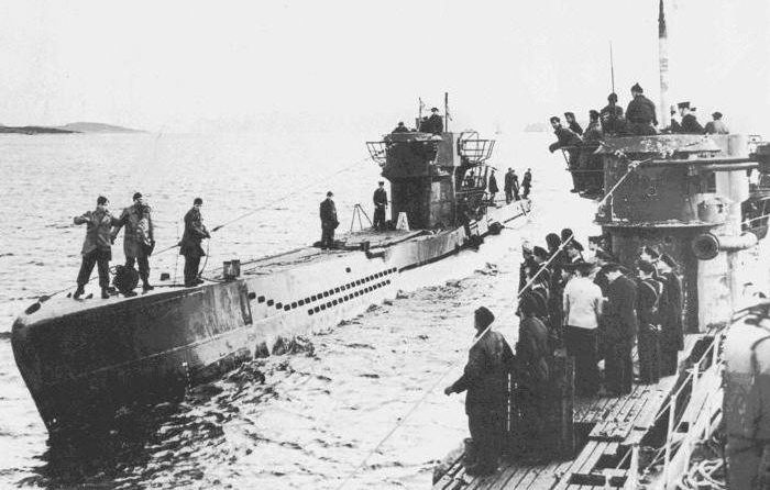 Type VII u-boat, the most commonly used in the Battle of Britain